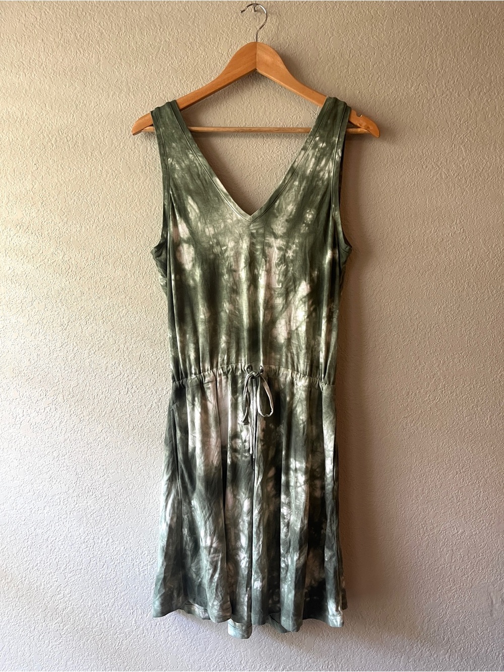 Sweaty Betty Tie-Dye Sleeveless Tie Waist Dress Small